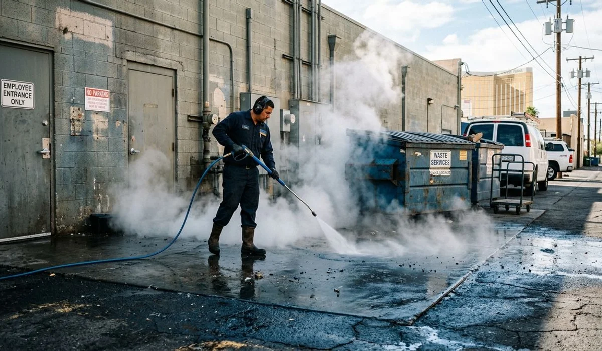 Restaurant & Dumpster Pad Pressure Washing service in Las Vegas